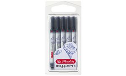 herlitz Gro�raum-Tintenpatronen my.pen, k�nigsblau lang, passend f�r Lamy, herlitz usw., l�schbar und auswaschbar, sortiert in verschiedenen Motiven - kein spezieller Motivwunsch m�glich! Inhalt: 5 St�ck auf Blisterkarte (10999852-002)